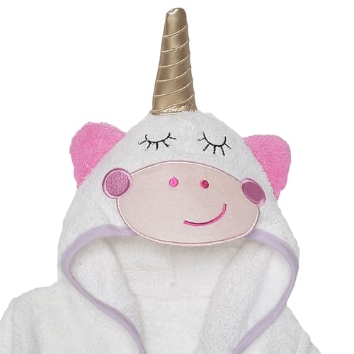 Unisex Grey Baby Fleece Robe with Hood for Boys and Girls Ages 0-9 Months by Everyday Kids3