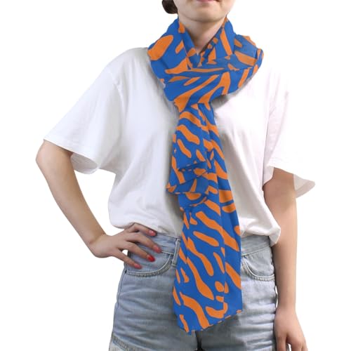 Scarf for Women Lightweight Orange Purple Floral Fashion Pashmina Stylish Shawls3