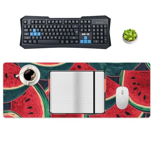 Tapis de souris de jeu grand format rouge pour stabiliser votre clavier - 4