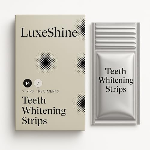 Image of Teeth Whitening Strips - Dry Strip Technology, 14 Strips for Tooth Whitening & Sensitive Teeth, Enamel-Safe & Professional Whitening Strips - Removes Stubborn Stains