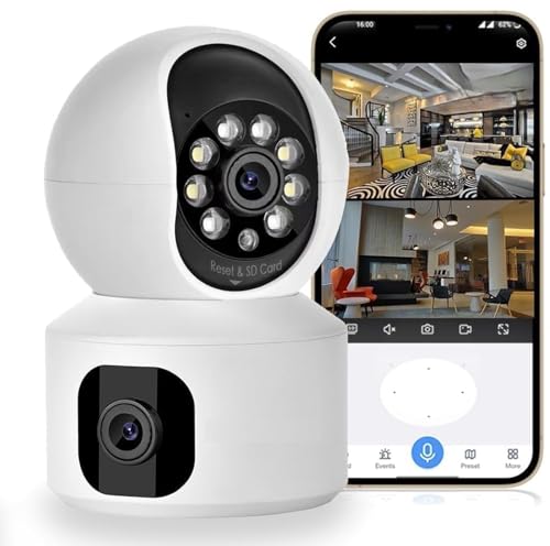 Image of 5MP Indoor WiFi Smart Security Camera | Full HD Video | Color Night Vision | Motion Alerts | Two-Way Talk | Wireless Home CCTV with V380 Pro App Support