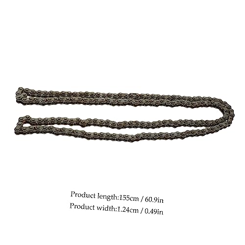 Cadena de rodillos de acero resistente para modificar karts y minibicicletas en plata 2