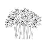 Housoutil Peineta Decorativa de Aleación Cristales Pelo, Accesorio para Bodas y Eventos de Novias y Damas