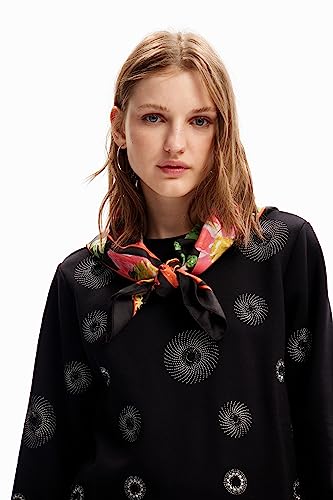 Desigual Floral Square Scarf2