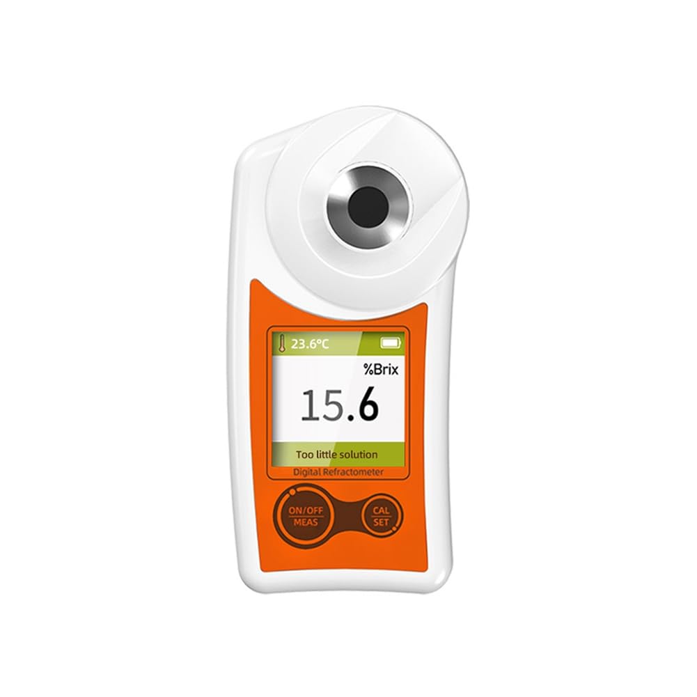Medidor de Azúcar Medidor de Azúcar Fruta Pantalla Digital Portátil de Alta Precisión Índice de Refracción Instrumento de Detección de Azúcar Naranja