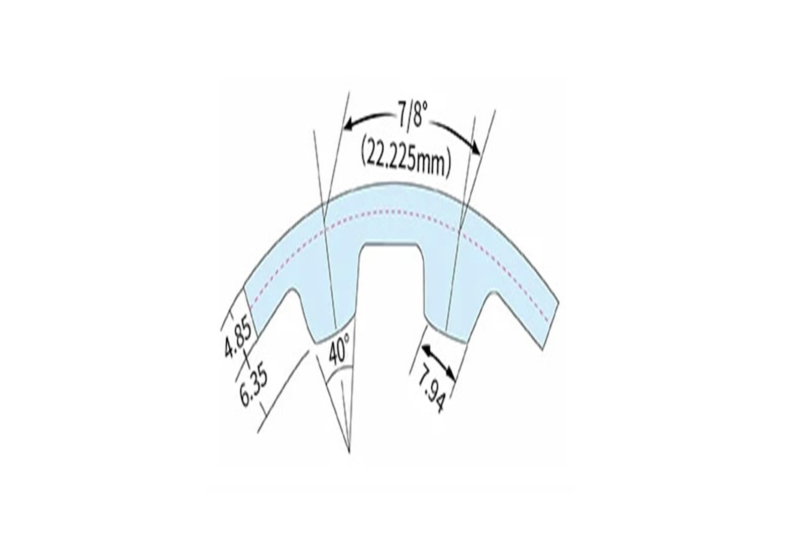 1 Pieza 560XH 64 Dientes trapezoidales en T, Circunferencia de 1422,4 mm, Paso de 10 mm, 30 mm a 50,8 mm de Ancho, Correa de distribución Dentada de 22,225 mm(1pc 50.8mm)