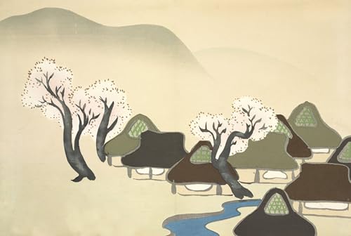 Kamisaka Sekka poster Haru No Denka de momoyo Gusa pour grand tableau mural vintage 60x90