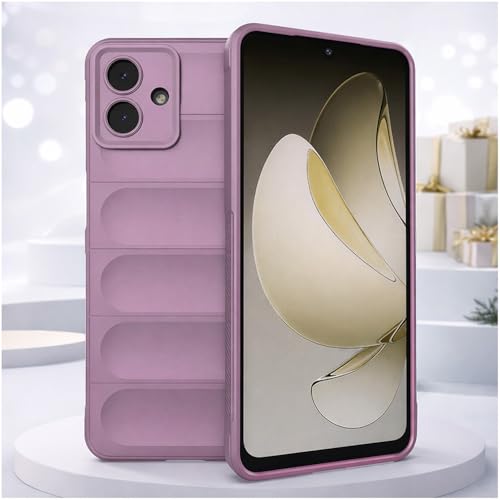 Image of Amazon Basics Mobile Cover for Samsung Galaxy A07 | Full Camera Protection | Liquid Silicon Case | Flexible Bumper Case for Samsung Galaxy A07 4G /5G /F07 4G /M07 4G /M17e 5G /F70e 5G (Purple)