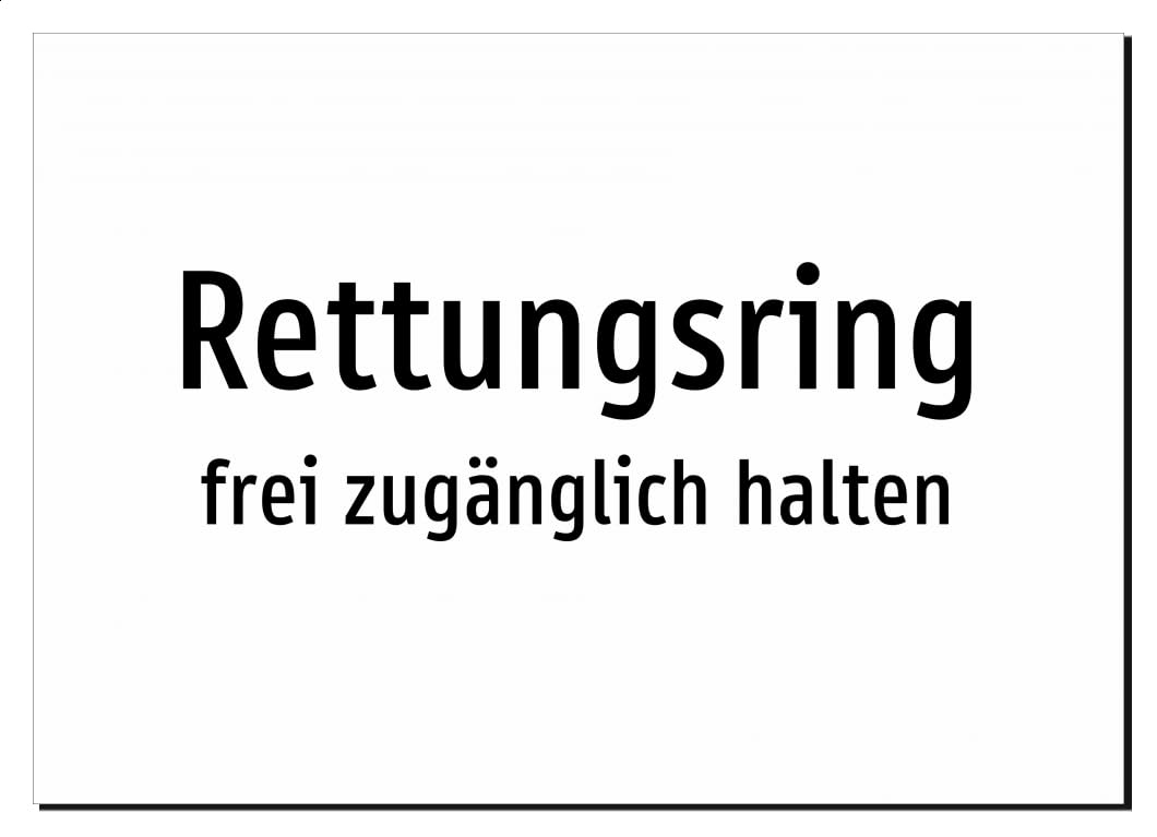 30235-DE-T-13 | Rettungsring - frei zugänglich halten
