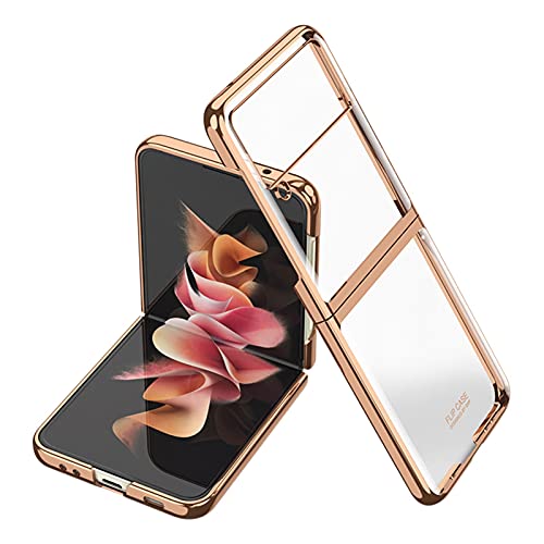 Capa de telefone para Samsung Galaxy Z Flip 3 Capa - Ultra-fina transparente Hard PC Slim Anti-arran