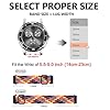 BISONSTRAP 2 Pack Braided Nylon Watch Straps, Upgrade Adjustable Buckle, Stretchy Loop Straps for Men and Women, 18mm, Black+Rainbow #4