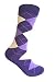 Men's Groomsmen Wedding|Party Events|Gala Collection Purple/Light Purple/Cream Argyle Dress socks