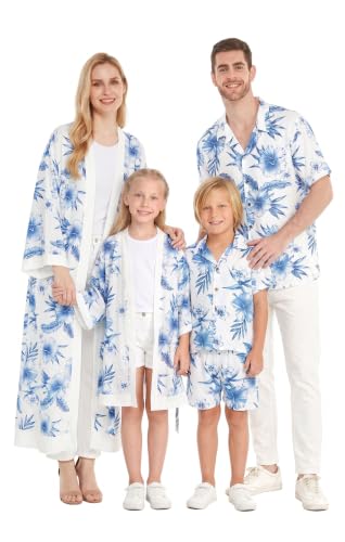 Image of Hawaii Hangover Family Matching Hawaiian Clothes, Day Dream Bloom | Family matching Hawaiian outfits, Day Dream Bloom, lightweight rayon, machine washable, tropical floral print, luaus, cruises