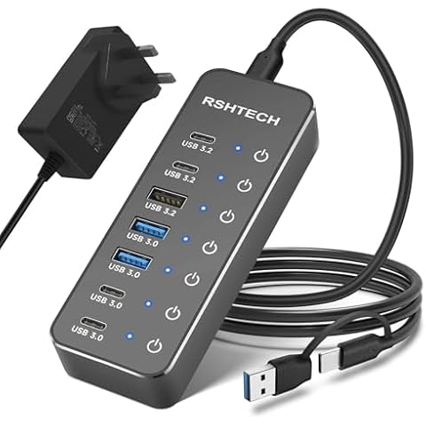 RSHTECH 7-Port USB C Hub Splitter Cover