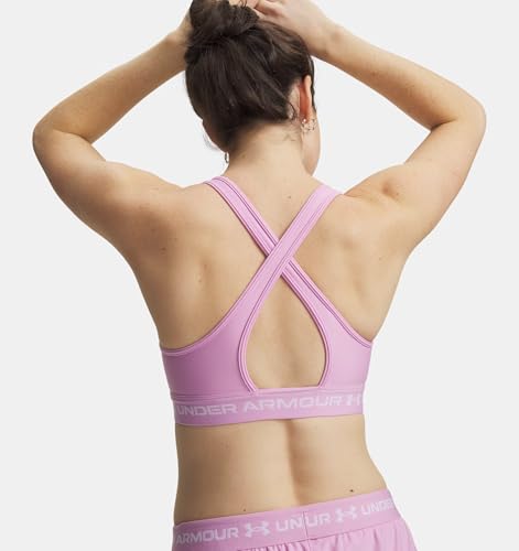 Image of Under Armour Crossback Mid Impact Heather Bra
