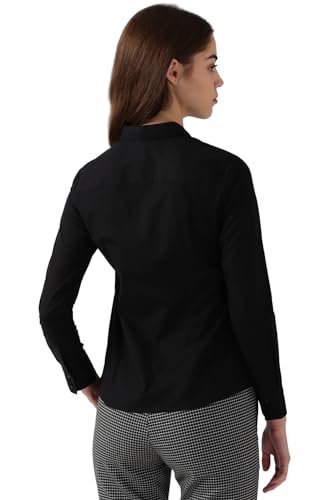 Image of Van Heusen Women's Regular Fit Solid Full Sleeve Cotton Rich Formal Shirt