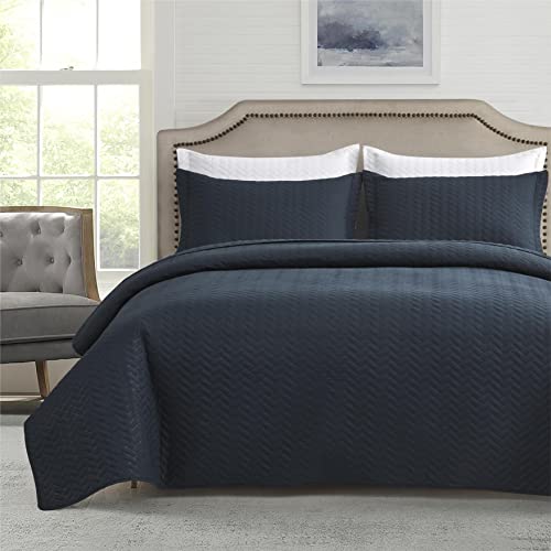 Maple&Stone Navy Quilt Set Twin/Twin XL, Extra Long Bedspread
