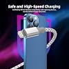 Cargador para iPhone, Paquete de 3 con Cable Lightning de 10 pies Certificado MFi de Carga Rápida | Cordón de Carga Rápida Trenzado en Nylon de Alta Velocidad y Sincronización de Datos Compatible con iPhone 14 13 12 11 Pro Max iPad Air iPad Mini 8