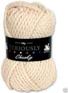 Cygnet SERIOUSLY CHUNKY Knitting Acrylic Yarn / Wool 100g - 288 Cream