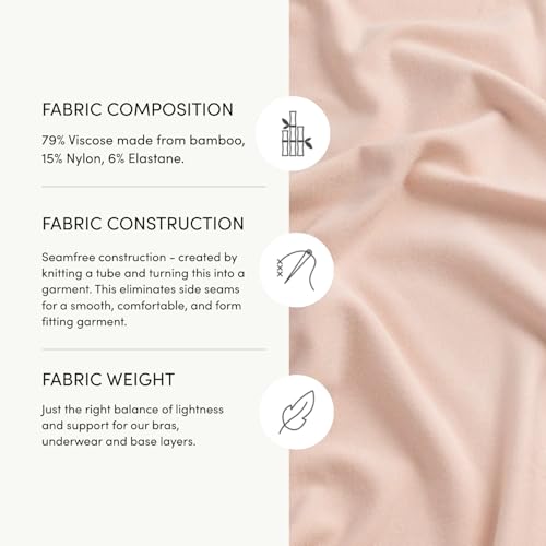 Image of Boody -Seamfree Crop Bra -Seamless Bralette -No Padding, Clips, Fastenings, Wires -Bamboo Viscose -Low-Medium Support Pull-On