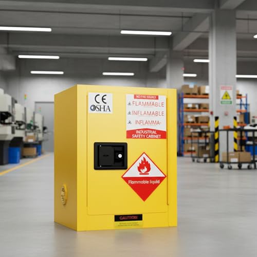 Vohala Flammable Storage Cabinet 12 Gallon Steel Fire Cabinet