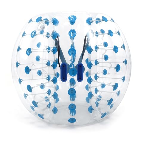 BOAGEW Inflatable Bumper Bubble Soccer Balls for Teens Women Men, Body Size Adult Human Bubble Ballѕ, Bumper Bubble Soccer Ballѕ-4t Blue (4FT Blue Dot, 4FT)