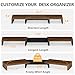 TAVR Dual Monitor Stand Riser, Computer Monitor Stands for 2 Monitors, Extra Long Multifunctional Desktop Organizer Riser for Computer, Laptop, PC, Printer, TV, Max 43.3
