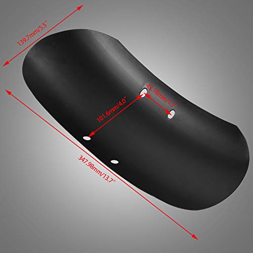 KATUR Motorcycle Matte Metal Short Front Fender Mudguard 13 5/8" Metal Iron for Harley Davidson Forty Eight 48 XL1200X -2010-2017