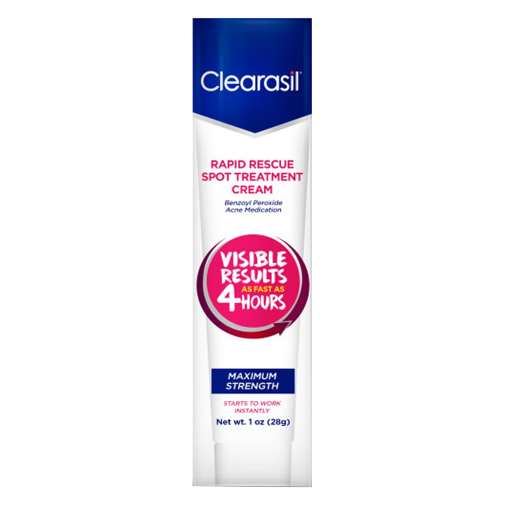 Clearasil Ultra Rapid Action Gel – Salicylic Acid Skin Moisturizer for Adults, Exfoliating & Smoothing, 25ml