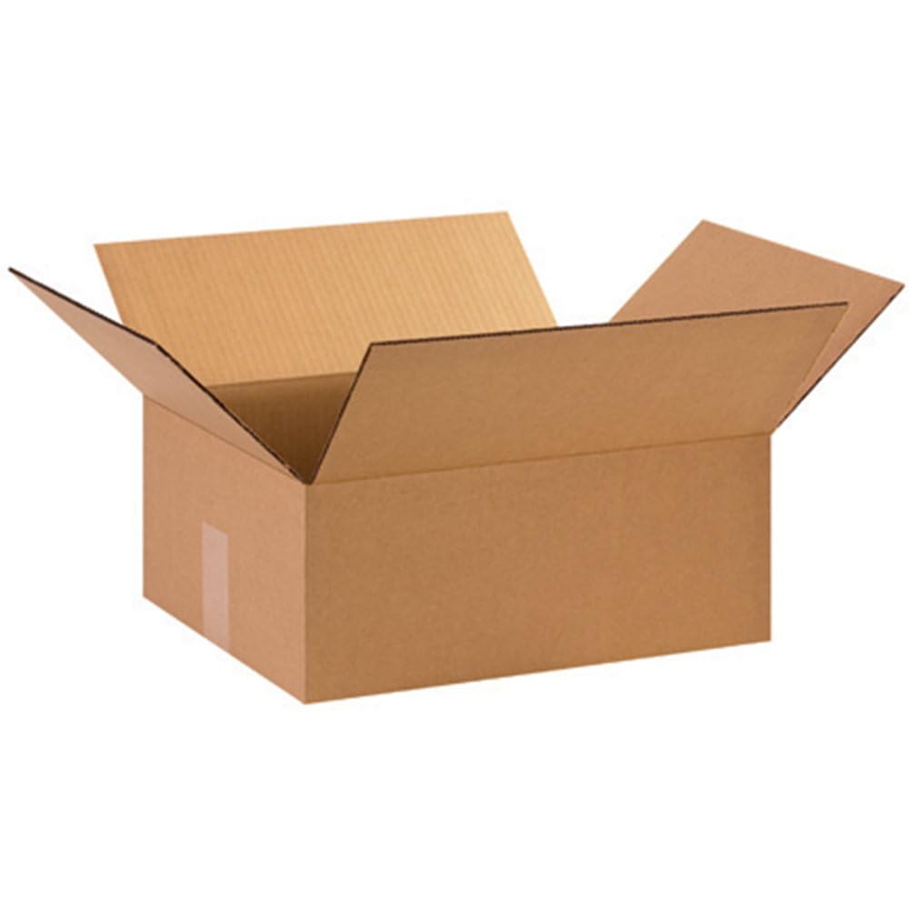 Aviditi 15126 Corrugated Box, 15 cm de largo x 12 cm ancho x 6 cm, Kraft (paquete de 25)
