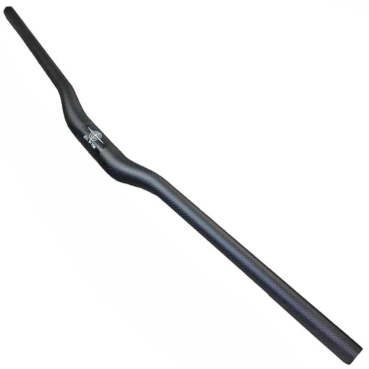 Guidon VTT Fibre De Carbone 31.8mm 760mm - Barre Vélo Riser Extra Long Pour DH XC AM FR (Noir)
