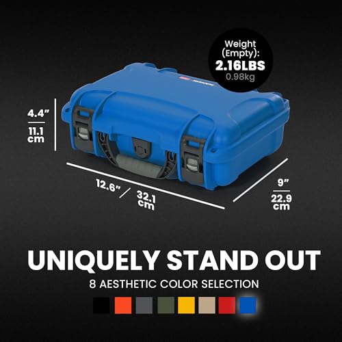 Maleta dura NANUK 909 impermeable con espuma personalizable azul miniatura 4