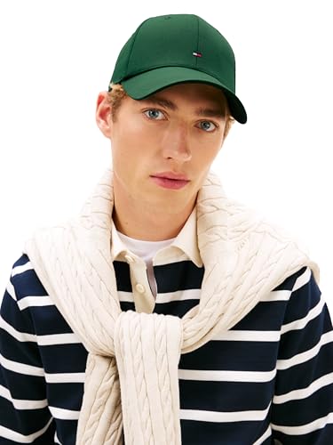 Image of Tommy Hilfiger Men's Cotton Flag Logo Adjustable Baseball Cap