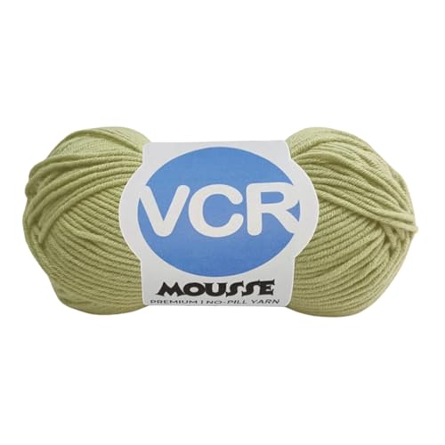 Image of VCR 4ply Pure Beige Yarn, 100 Grams Hank, 190 Meters Length, Acrylic Ball for Crochet and Knitting, Soft Crosia Threads, Pack of 1 Yarn, Suitable for DIY Crafts