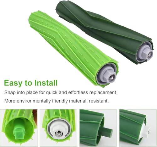 Image of Replacement Roller Brushes Compatible for iRobot Roomba E & I & J Series - Fit e5 e6 e7 i1 i1+ i2 i3 i3+ i4 i4+ i6 i6+i7 i7+ i8 i8+ j6+ j7 j7+,Combo i5 i5+j5 j5+ Vacuum Cleaner Accessories - 2 Set
