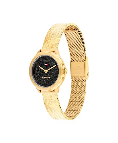 Tommy Hilfiger Women's Quartz Watch – Mini 26mm Stainless Steel Case, Mesh Bracelet, Shimmer Dial, Minimalist Everyday Style -Gift for Her2