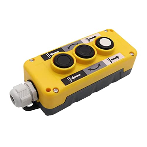 Caja de interruptor de botón de grúa de descarga de plástico resistente a lluvia modelo COP3B 3