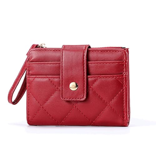 Women Wallets Female Purse Mini Solid Multi-Cards Holder Coin Short Wallets Small Wallet Zipper(Black)