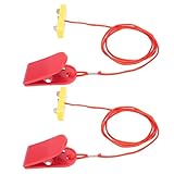 Tomvorks Treadmill Safety Key Dual Insert Start Stop Switch for Universal Treadmills Workout