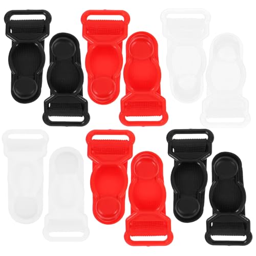 JOINPAYA Hebillas para Ligas Ajustables de Plástico 12Mm, 80 Unidades, Clips Unisex para Calcetines, Pinzas Antideslizantes en, y Transparente, Accesorios para Costura y Manualidades