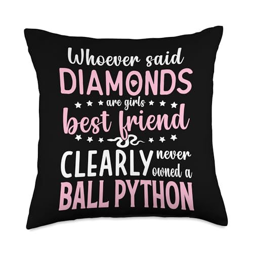 Royal Python Lover Food Design Throw Pillow