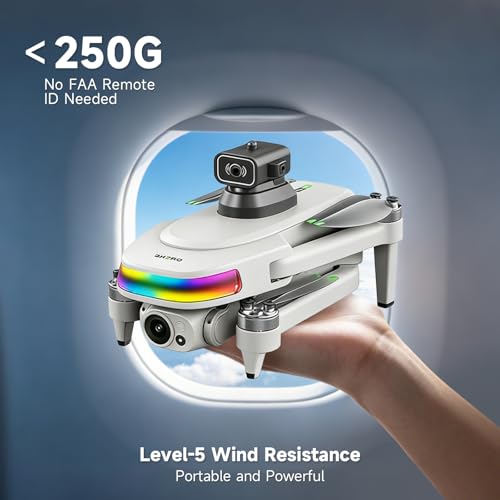 GPS Drone with 4K Camera for Adults, 5.5" HD Touchscreen Remote, Brushless Motor, 50 Mins Flight, Follow Me Drone, Auto Return, Long Range Transmission, AI Track & Orbit Mode, Under 260g by RisxhgYses - Image 7