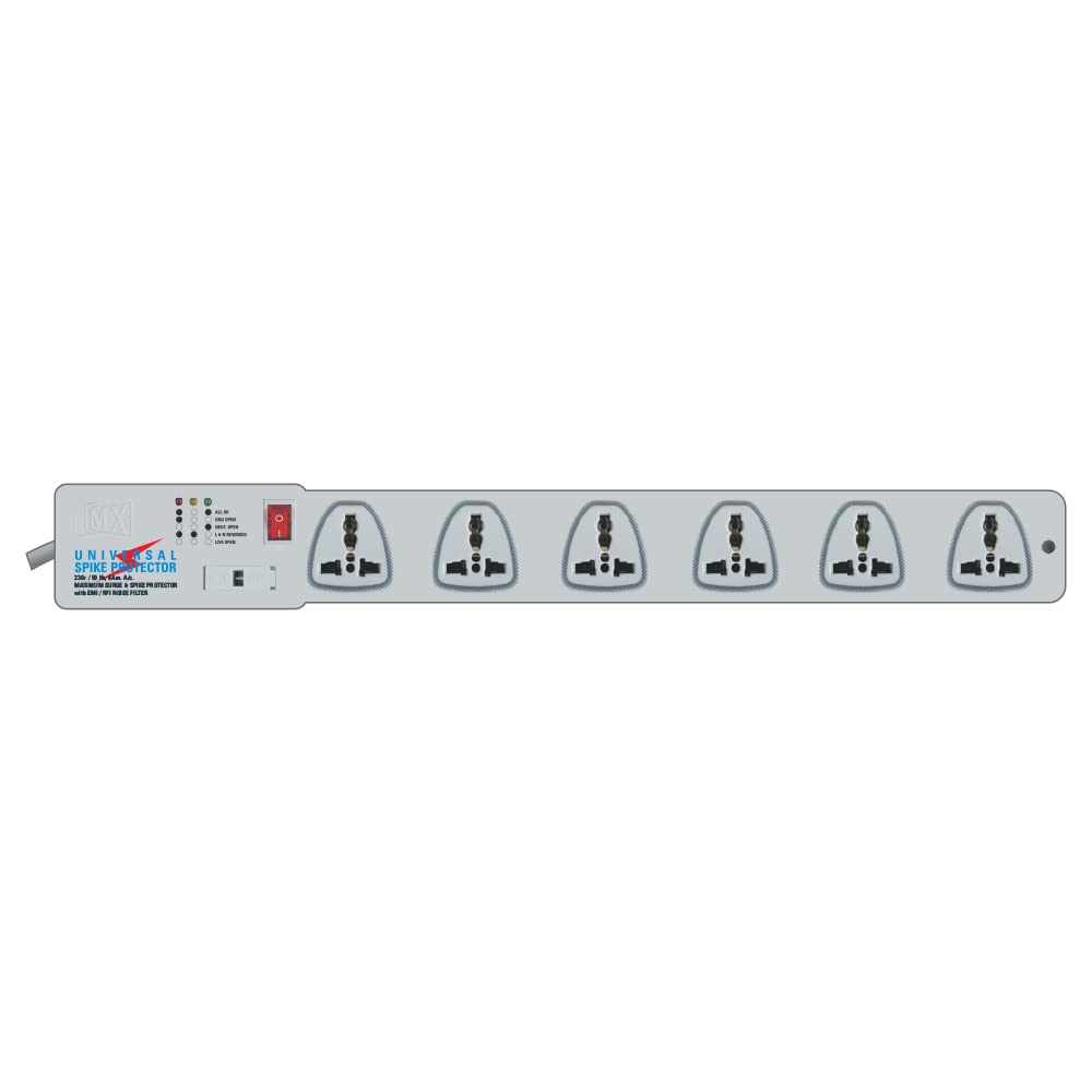 6 Outlet Universal Spike Protector 5 AMP (3MTR)-image-31
