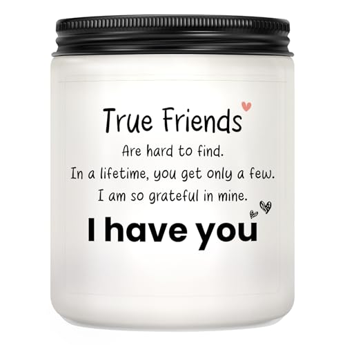 Friend Gifts for Women - Friendship Gifts for Bestie Christmas Thanksgiving Decor Gift for Friend Woman - Lavender Scented Candle