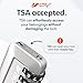 TSA Accepted Luggage Travel Lock, Set-Your-Own Combination Lock for School Gym Locker, Luggage Suitcase Baggage Locks, Filing Cabinets, Toolbox, Case (Silver, 2 Pack)