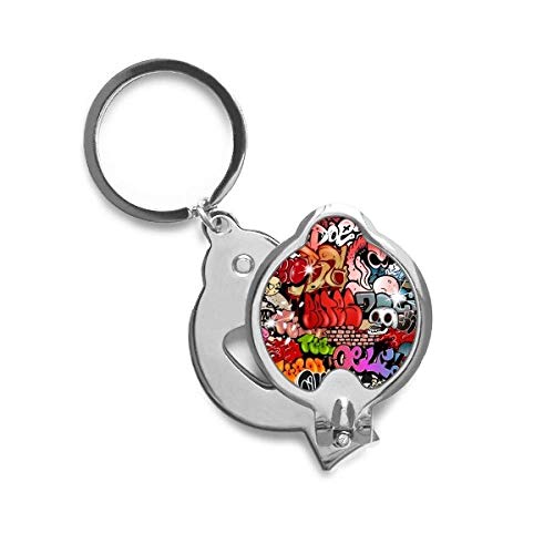 Coupe-ongles de poche DIYthinker crâne graffiti pour manucure nomade
