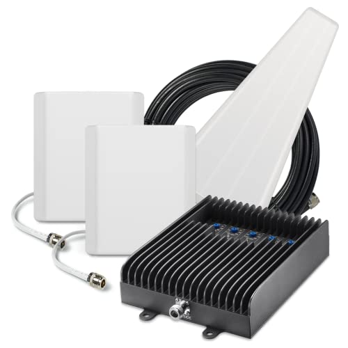 SureCall Fusion5s All-Carrier Voice and Data Cellular Signal Booster - 2 Panel Antennas
