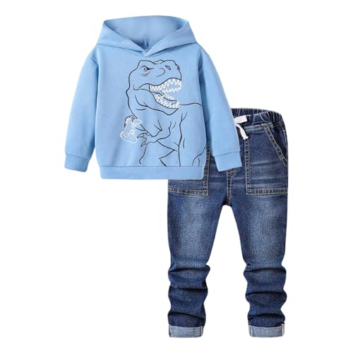 Ensemble pantalon et sweat à capuche denim garçon mignon
