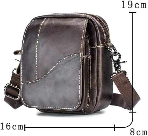 Leather Laptop Messenger Bag Men - Shoulder Crossbody Briefcase for Work School College2