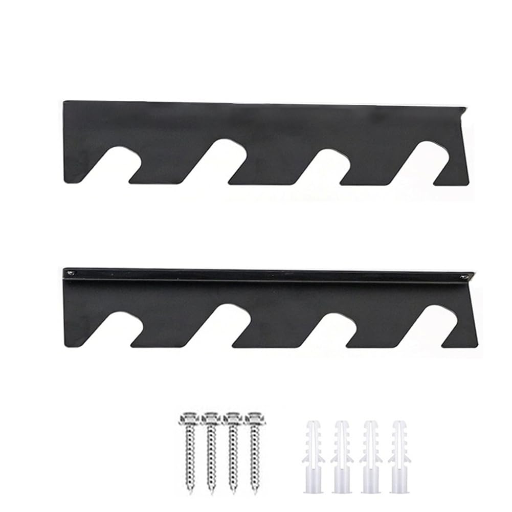 Ehwisbe Horizontal Garden Tool Organizer, Garage Organization Rack For Shovels Rakes Brooms And Mops, Solid Steel Holds